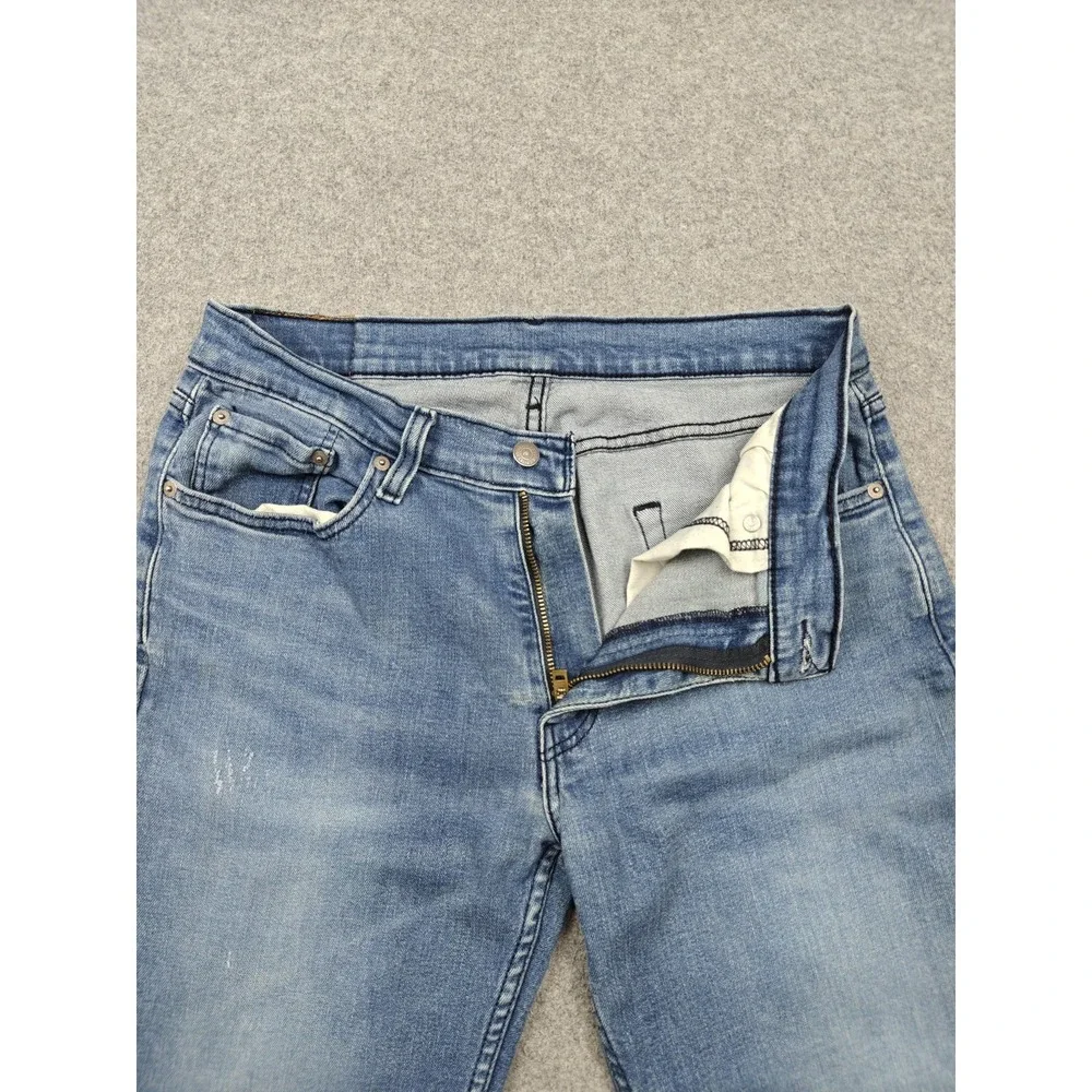 Levi's 514 Jeans Mens 33x32 Blue Medium Wash Regular Straight Stretch Denim